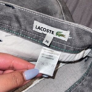 Lacoste skirt size 6 gray